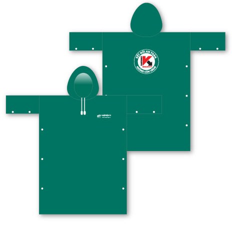 Áo mưa quảng cáo Xoang Bách Phục 2 áo mưa quà tặng
