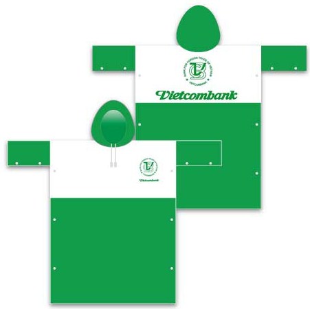 Áo mưa quảng cáo Xoang Bách Phục 3 ao mua qua tang 1