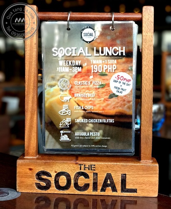 Bảng Menu tăng nhận diện thương hiệu cho các nhà hàng khách sạn 1 Bảng menu