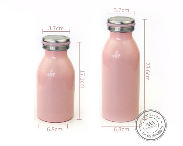 Bình giữ nhiệt vỏ nhựa hình chai sữa xinh xắn 11 Bình giữ nhiệt