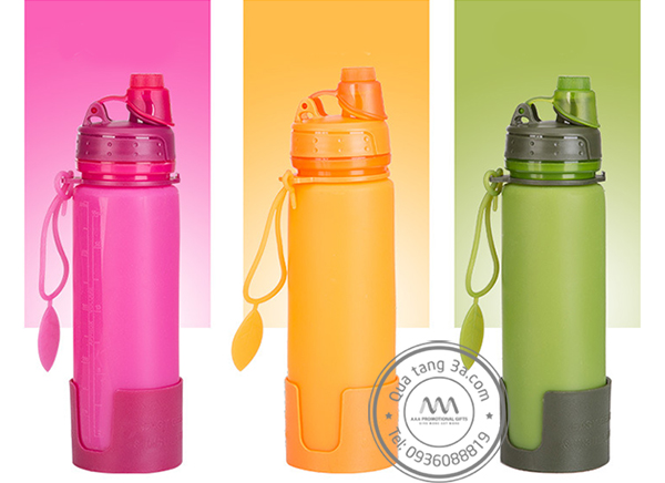 Bình nước gấp gọn quà tặng