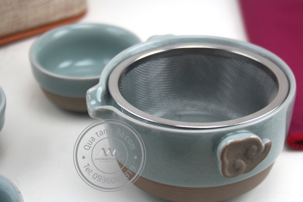 Quà tặng doanh nghiệp bộ ấm chén sứ in logo mẫu 1 11 bộ ấm chén sứ quà tết cho khách hàng