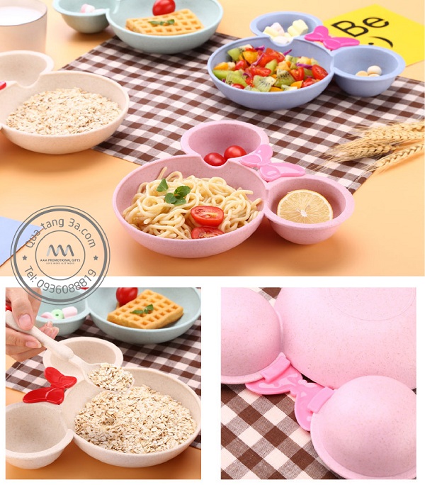 Bộ dụng cụ ăn cho trẻ em Mickey Levant - Thân thiện với môi trường 9 Bộ dụng cụ ăn trẻ em thân thiện môi trường