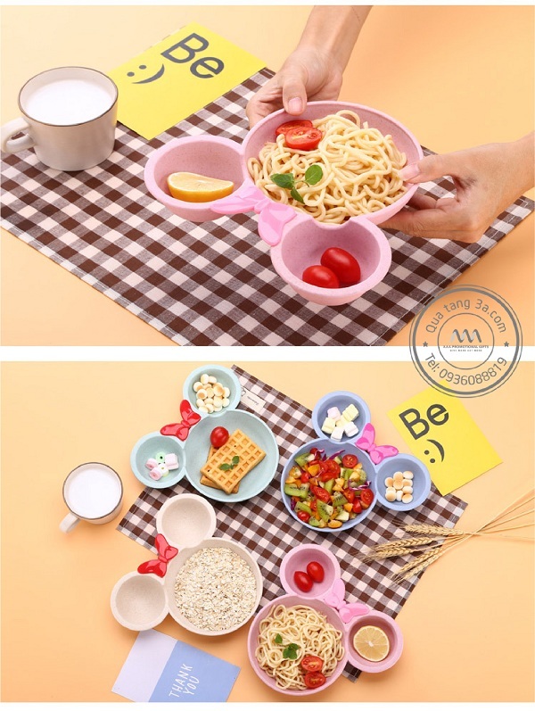 Bộ dụng cụ ăn cho trẻ em Mickey Levant - Thân thiện với môi trường 10 Bộ dụng cụ ăn trẻ em thân thiện môi trường