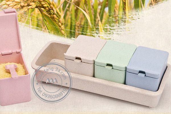 Bộ hộp đựng gia vị Levant - Quà tặng thân thiện môi trường 8 Bộ sản phẩm đựng gia vị levant