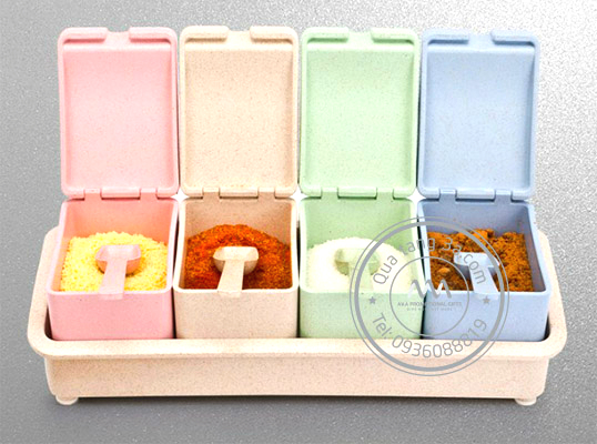 Bộ quà tặng doanh nghiệp “xanh” đầy ý nghĩa duy nhất có tại 3A 2 Đựng gia vị thân thiện môi trường