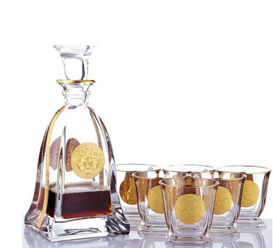 Quà tặng khách hàng, đối tác dịp tết của các doanh nghiệp 2 bộ ly rượu vang mạ vàng quà tặng tết