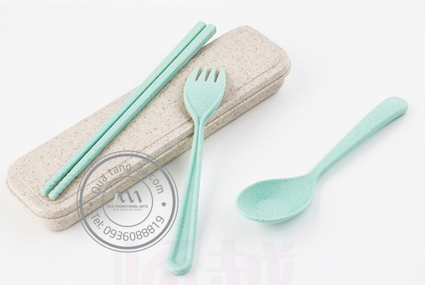 Bộ thìa dĩa lúa mạch Levant quà tặng thân thiện môi trường 12 Bộ thìa dĩa lúa mạch Levant quà tặng thân thiện môi trường