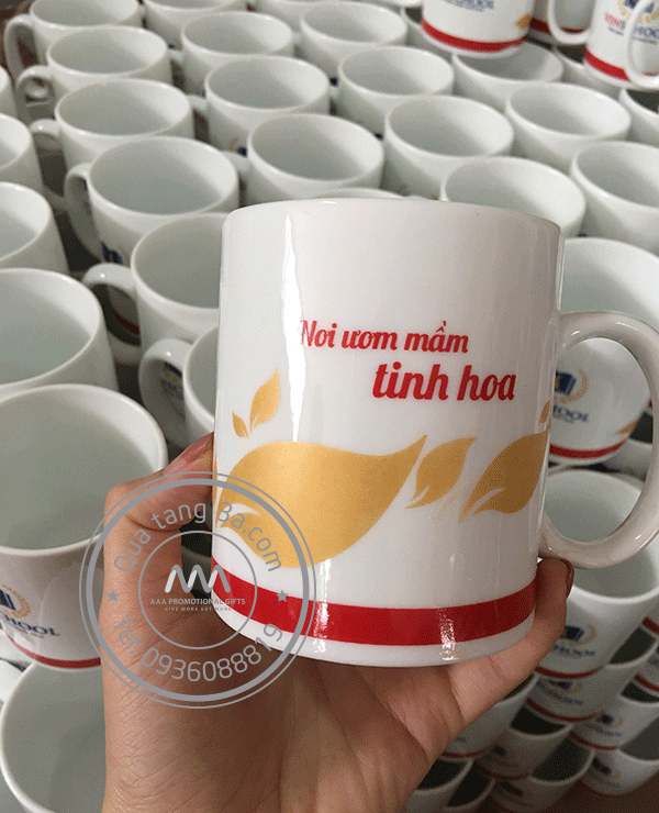 Quà tặng doanh nghiệp Cốc sứ in logo mẫu 2 16 cốc sứ quà tặng in logo