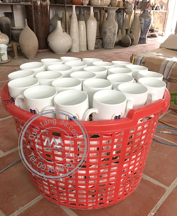 Quà tặng doanh nghiệp Cốc sứ in logo mẫu 2 22 cốc sứ quà tặng in logo