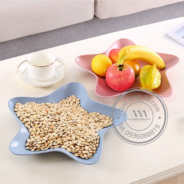 Đĩa đựng thực phẩm lúa mạch thân thiện môi trường 8 Quà tặng doanh nghiệp thân thiện môi trường