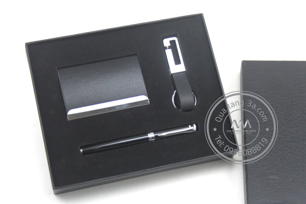 Gift set Hộp đựng name card - Bút - Móc khóa 10 Gift set Hộp đựng name card - Bút - Móc khóa