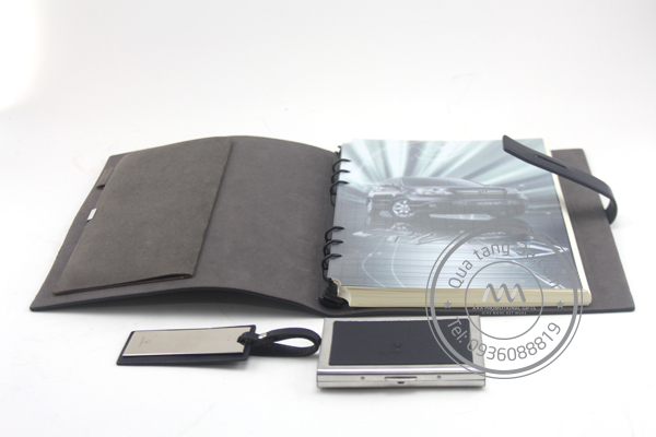 Gift set sổ - hộp name card - móc khóa 8 Gift set sổ hộp name card móc khóa