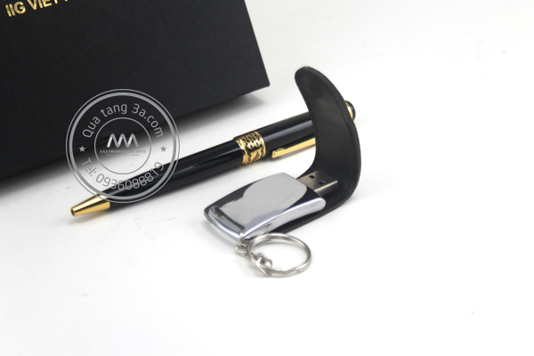 Gift set Bút - USB 12 gift set but usb qua tang