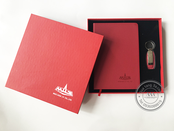 Quà tặng doanh nghiệp Sổ da cao cấp in logo 13 Sổ da in logo công ty