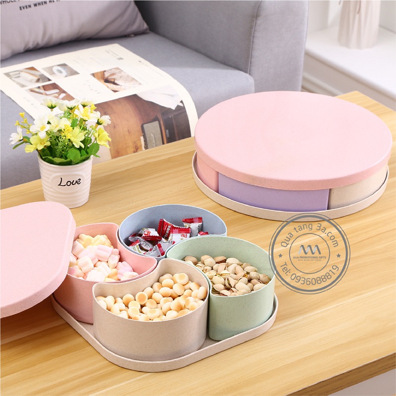 Quà tặng doanh nghiệp Hộp đựng mứt kẹo in logo mẫu 1 10 Hộp đựng bánh mứt kẹo thân thiện môi trường