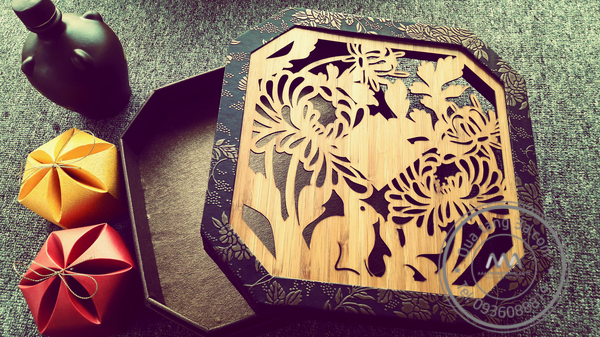 Hộp đựng bánh mứt kẹo tre 11 Hộp bánh kẹo Tết