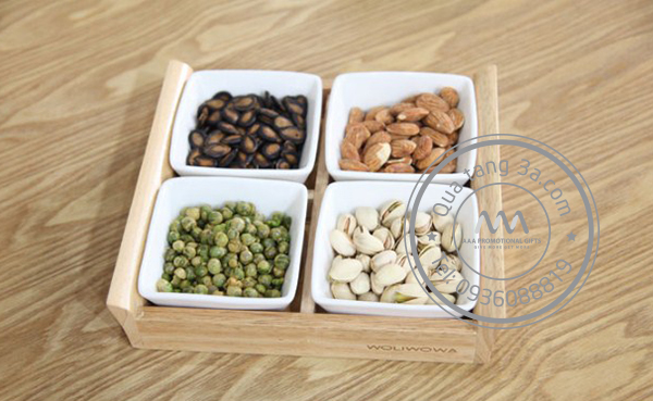 Hộp đựng bánh mứt kẹo sứ vuông 6 hộp đựng bánh mứt kẹo sứ