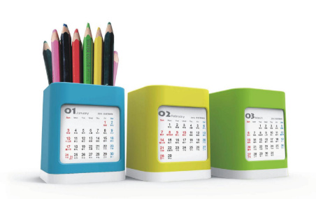 Lịch để bàn ống cắm bút vuông 15 lịch để bàn ống cắm bút vuông quà tặng