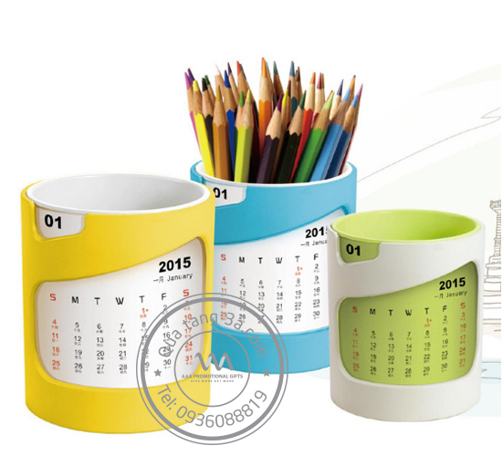 Lịch để bàn hộp bút 2 lịch để bàn hộp bút quà tặng