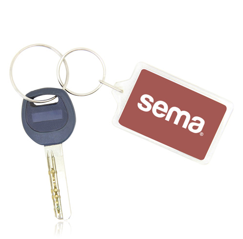 Móc khoá nhựa PG8769 8 móc khóa in logo quà tặng