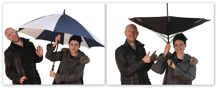 Ô gấp ngược - Món quà độc đáo tặng khách hàng duy nhất tại 3A 5 ô dù gấp ngược - quà tặng khách hàng