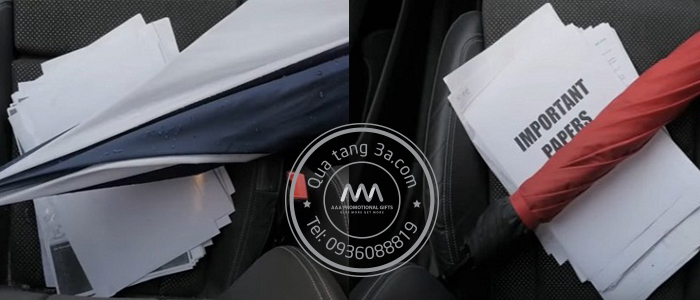 Ô gấp ngược - Món quà độc đáo tặng khách hàng duy nhất tại 3A 3 ô mở ngược sẽ không bị ướt sàn khi gấp lại