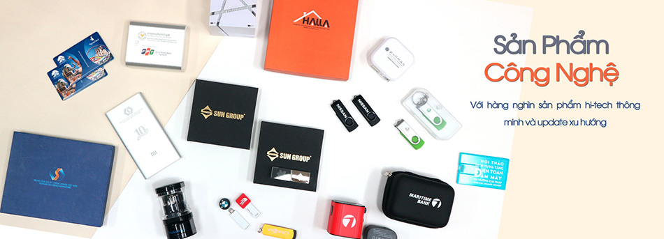 Đơn vị sản xuất quà tặng doanh nghiệp hàng đầu tại Việt Nam 3 quà tặng doanh nghiệp - nhóm quà công nghệ