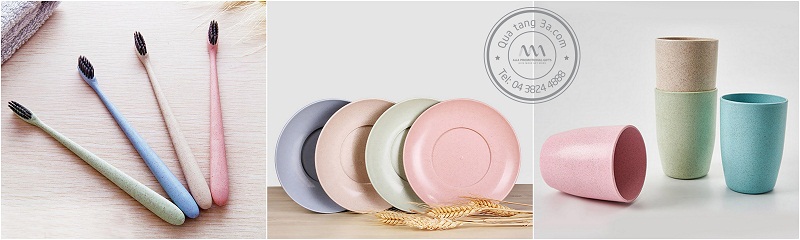 Bộ dụng cụ bếp từ lúa mạch - quà tặng khách hàng 8/3 lý tưởng 1 Thân thiện môi trường