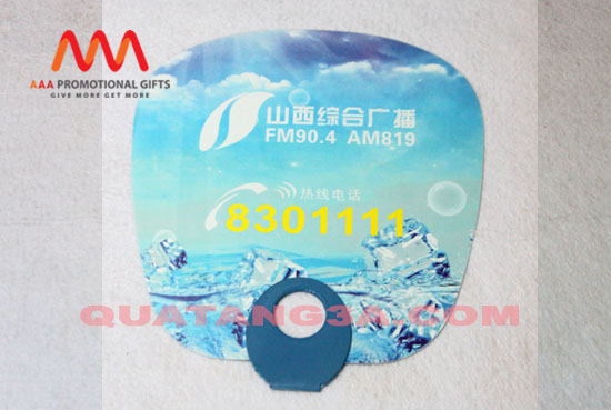 Quạt nhựa PP 9 quạt nhựa PP cầm tay quảng cáo