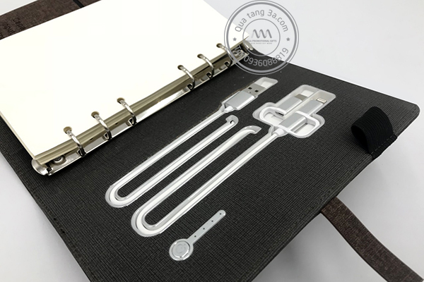 Quà tặng doanh nghiệp Sổ sạc đa năng in logo mẫu 2 10 Sổ sạc đa năng