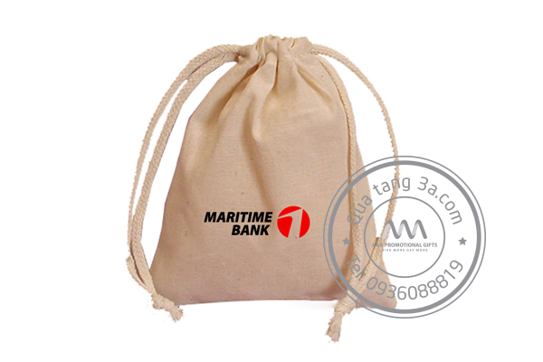 Túi vải bố (túi vải canvas) quà tặng 8 túi vải in logo quà tặng