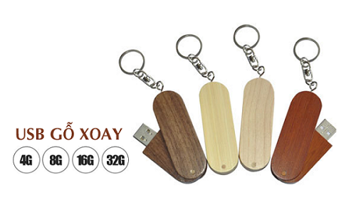 Quà tặng doanh nghiệp USB in logo mẫu 2 12 usb gỗ làm quà tặng quảng cáo