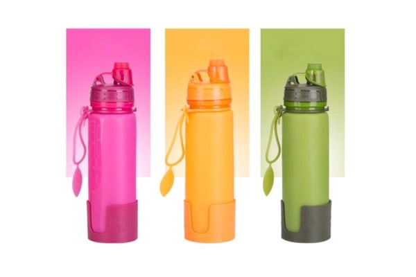 Quà tặng doanh nghiệp Bình nước gấp gọn in logo mẫu 1