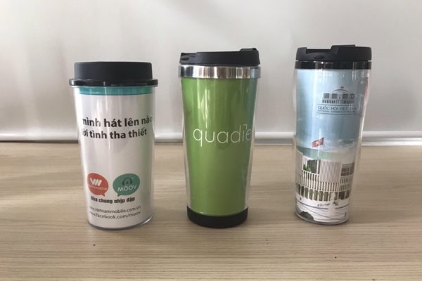 Quà tặng doanh nghiệp Cốc inox in logo mẫu 1