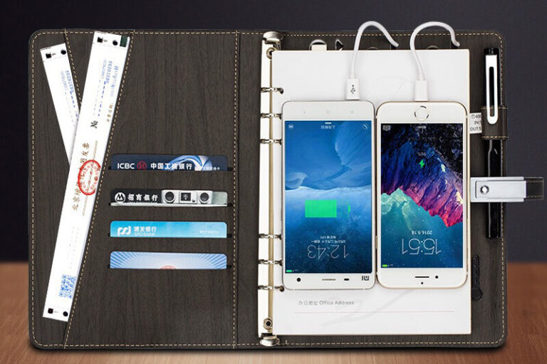 Quà tặng doanh nghiệp | Sổ sạc đa năng in logo theo yêu cầu