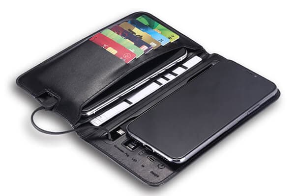 Quà tặng doanh nghiệp ví kèm dây sạc đa năng mẫu 1