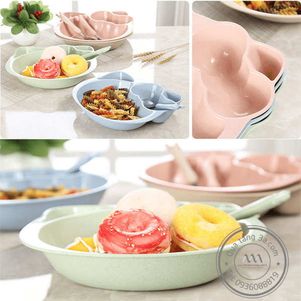 Bộ dụng cụ ăn cho trẻ em mèo Kitty Levant - Thân thiện với môi trường