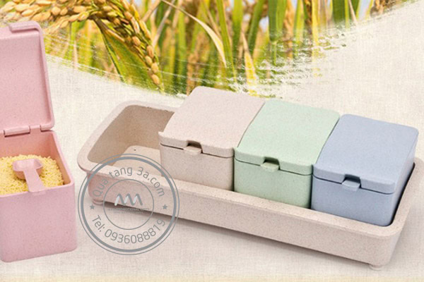 Bộ hộp đựng gia vị Levant - Quà tặng thân thiện môi trường