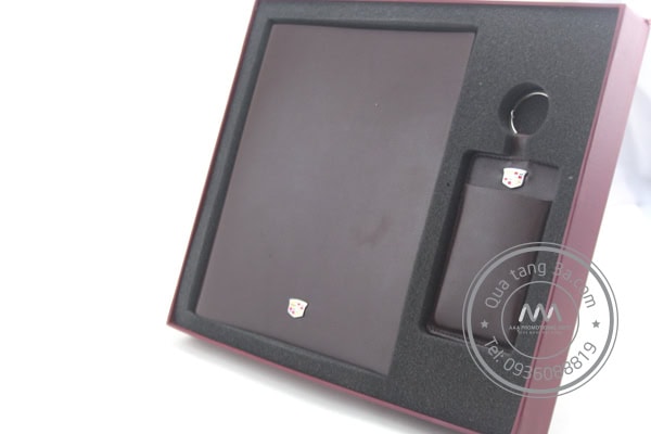 Gift set Sổ - Bút - Móc khóa da cao cấp