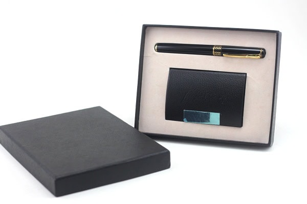 Bộ giftset hộp namecard và bút ký