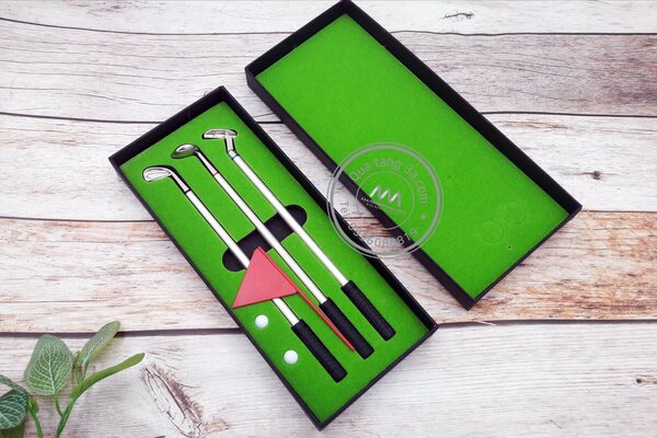 Bộ bút bi quà tặng khách hàng in logo độc đáo