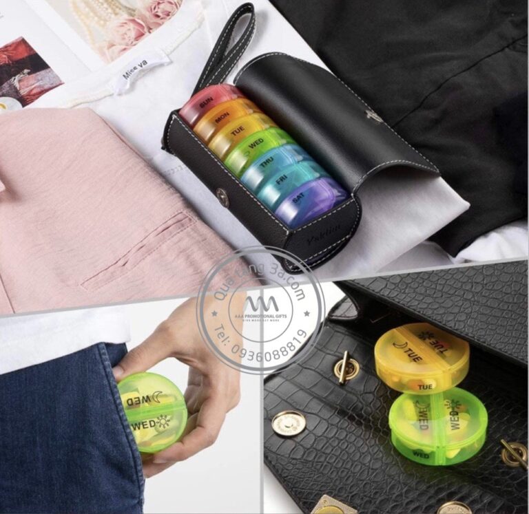 Hộp chia thuốc in logo Quà tặng ngành dược phẩm được tin dùng 11 8