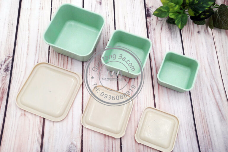 Hộp đựng thực phẩm từ lúa mạch | In ấn logo theo yêu cầu 15 Bo 3 hop dung thuc pham lua mach 2