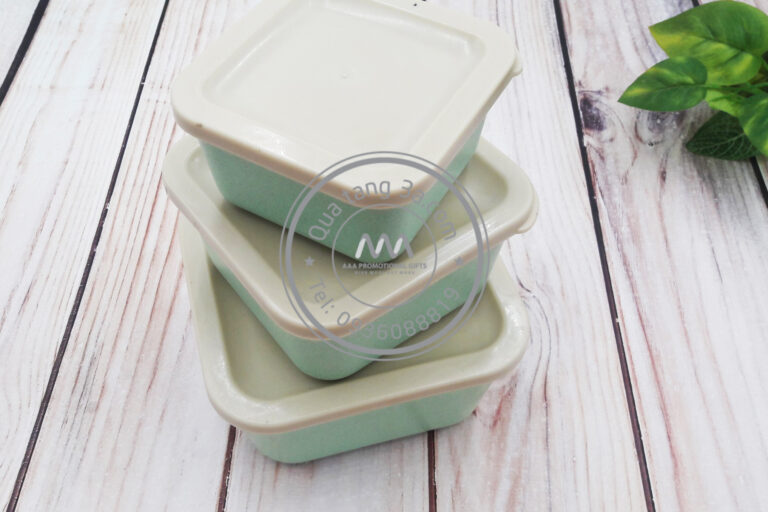 Hộp đựng thực phẩm từ lúa mạch | In ấn logo theo yêu cầu 13 Bo 3 hop dung thuc pham lua mach 3 1