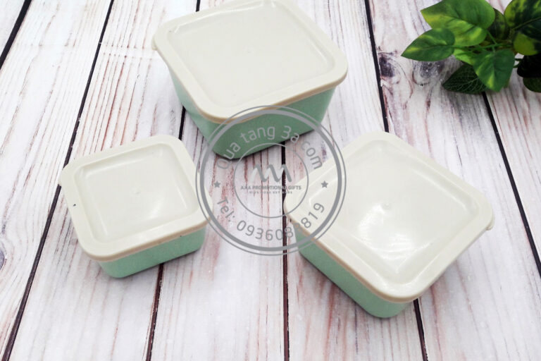 Hộp đựng thực phẩm từ lúa mạch | In ấn logo theo yêu cầu