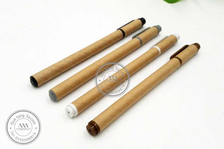 Bút bi giấy tái chế in logo - Quà tặng thân thiện với môi trường 12 But tai che 4