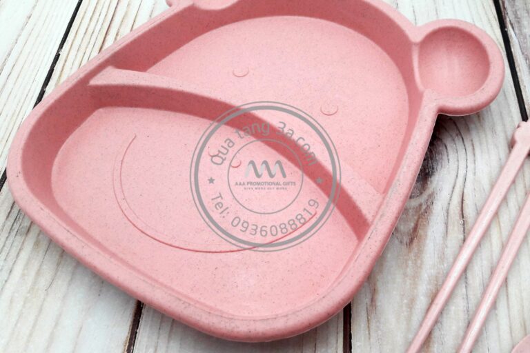 Bộ bát ăn dặm lúa mạch Monkey | Quà tặng khuyến mãi độc đáo 9 Dia an hinh Monkey lua mach cho be 3