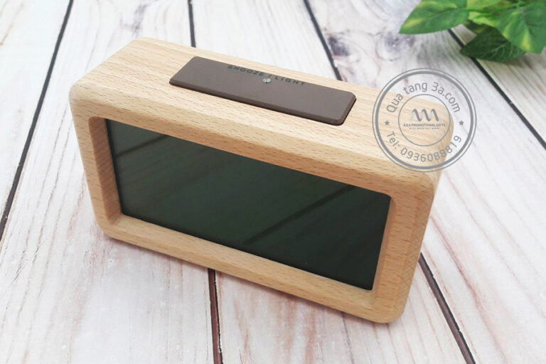 Đồng hồ gỗ màn hình LCD 7 Dong ho go man hinh LCD 3