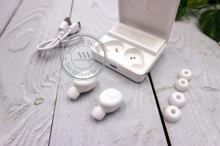 Hộp tai nghe không dây in logo – Món quà tặng công nghệ độc đáo
